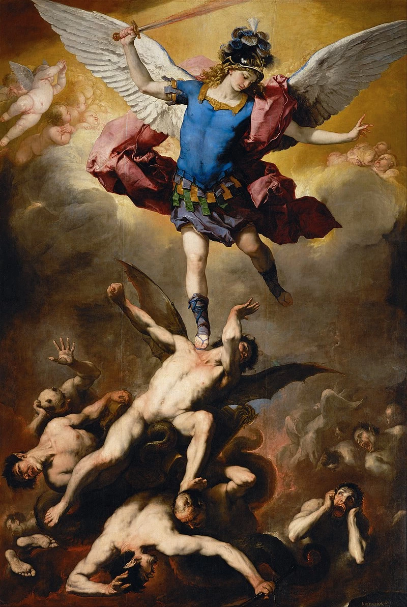 San Michele sconfigge gli angeli ribelli, 1666 ca. (Kunsthistorisches Museum - Vienna)